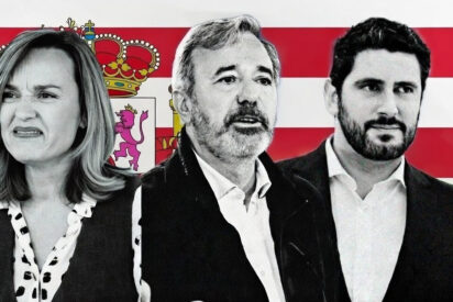 Alegría (PSOE), Azcón (PP) y Nolasco (VOX)
