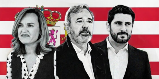 Alegría (PSOE), Azcón (PP) y Nolasco (VOX)