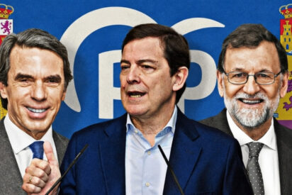 Aznar, Ma&ntilde;ueco y Rajoy (PP)