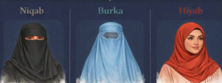 Burkas, niqabs y hiyabs