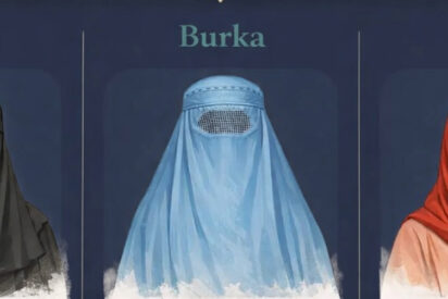 Burkas, niqabs y hiyabs