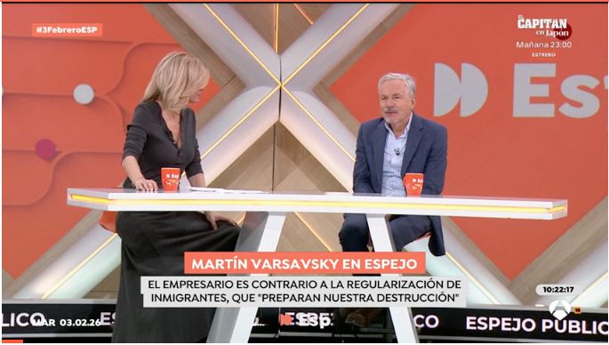 Mart&iacute;n Varsavsky alerta del peligroso reemplazo de la poblaci&oacute;n espa&ntilde;ola por inmigraci&oacute;n ilegal