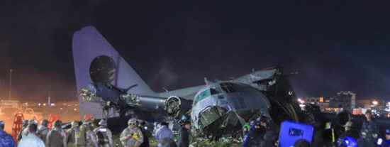 El avión estrellado en Bolivia