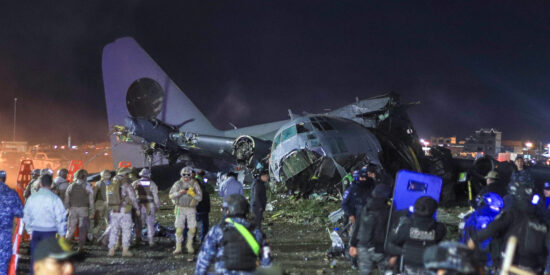 El avión estrellado en Bolivia