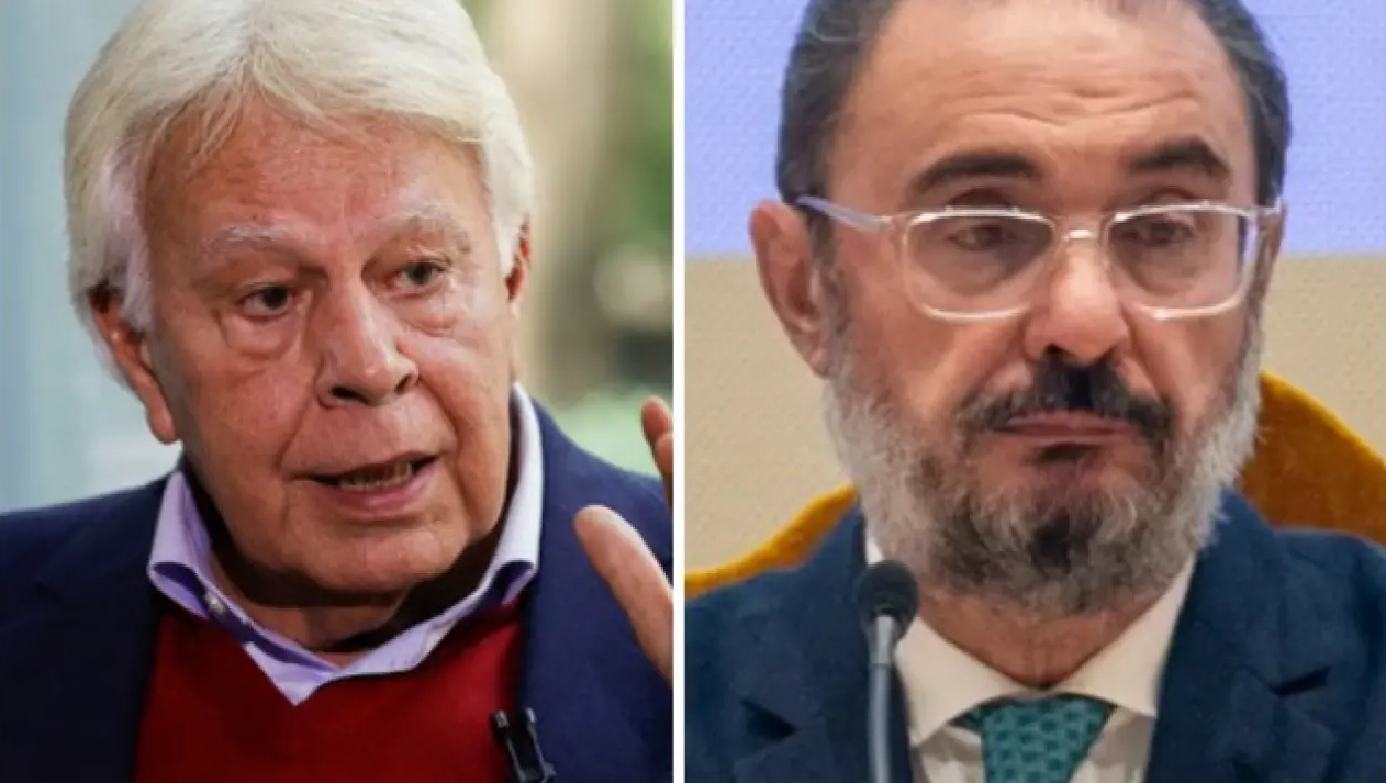 Felipe González y Javier Lambán