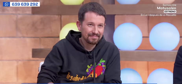 Bochorno en 'TelePedro': Pablo Iglesias 'lloriquea' en el programa de Cintora despu&eacute;s de ponerse mat&oacute;n con Vito Quiles