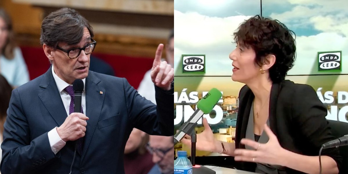 Salvador Illa y Elma Saiz.