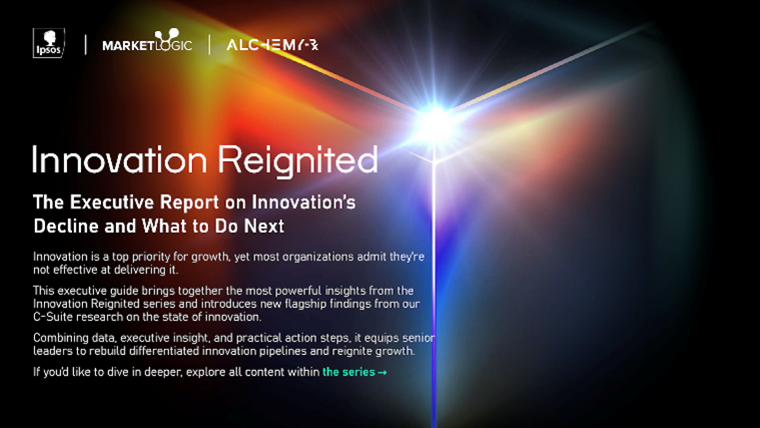 La innovaci&oacute;n es clave para el crecimiento futuro, seg&uacute;n investigaci&oacute;n de Ipsos, Alchemy-Rx y Market Logic