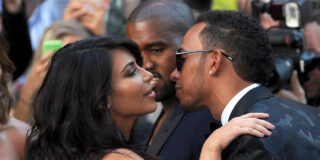 Kim Kardashian y Lewis Hamilton