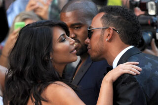 Kim Kardashian y Lewis Hamilton