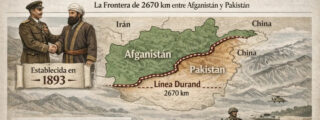 La línea Durand marco el límite entre la India británica y el emirato de Afganistán en 1893
