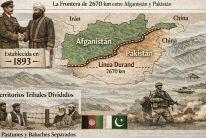 La línea Durand marco el límite entre la India británica y el emirato de Afganistán en 1893