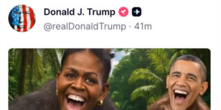 Los Obama en el vídeo de Trump