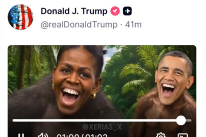 Los Obama en el vídeo de Trump