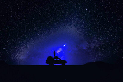 Noche, Viaje, Cielo, Estrellas