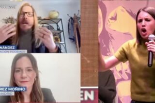 Pablo Fern&aacute;ndez e Irene Montero.