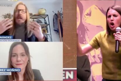 Pablo Fern&aacute;ndez e Irene Montero.