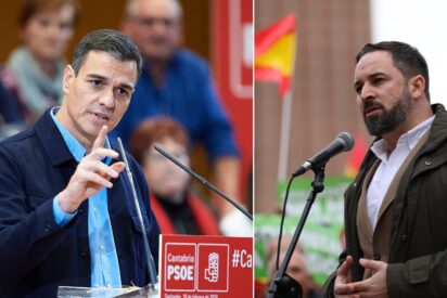 Pedro S&aacute;nchez y Santiago Abascal.