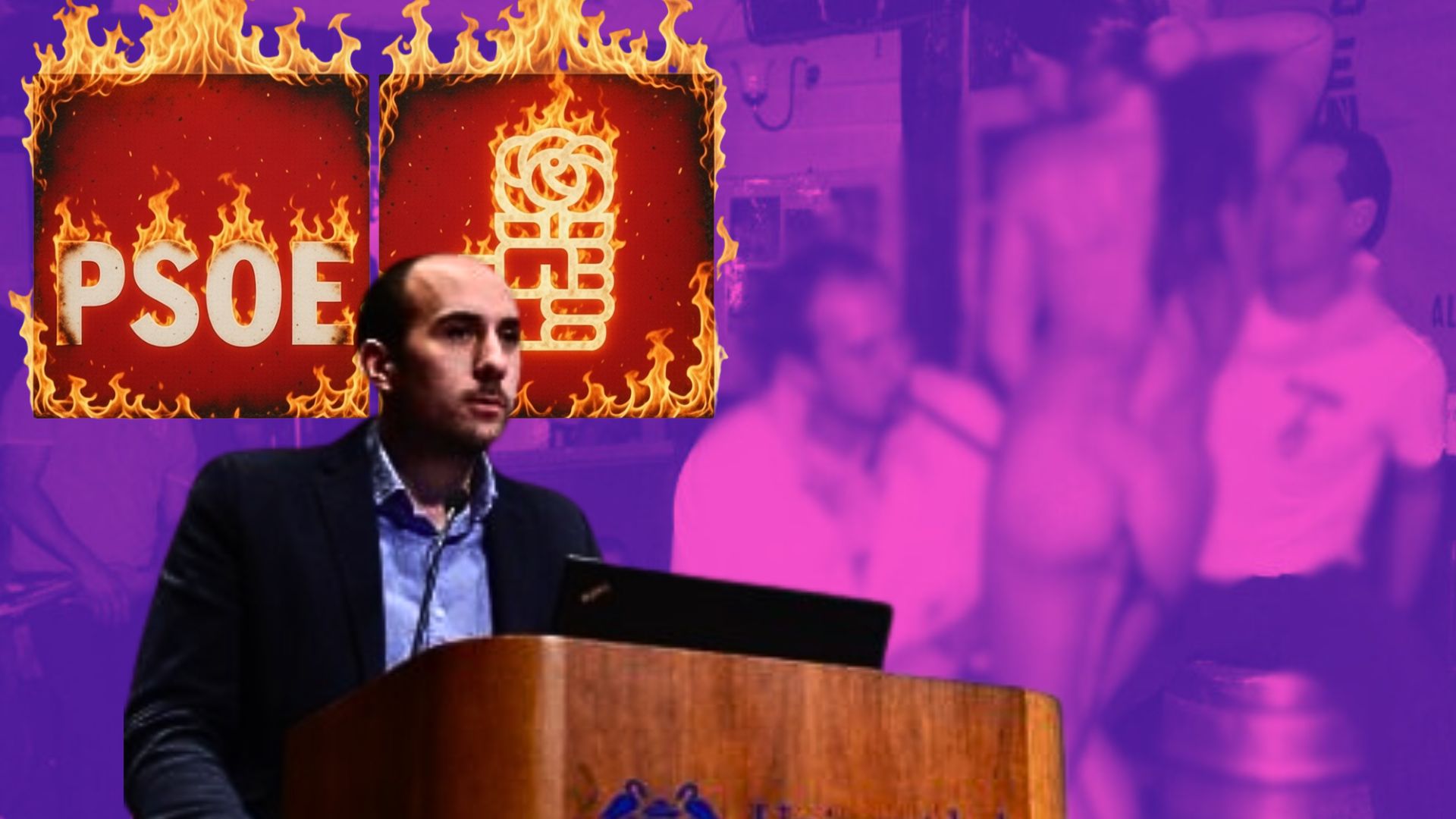 Navajazos en el PSOE de Alcal&aacute; de Henares: difunden una imagen de un dirigente con una stripper que desata la tormenta