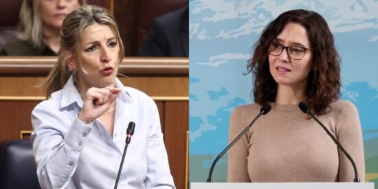 Yolanda D&iacute;az e Isabel D&iacute;az Ayuso.