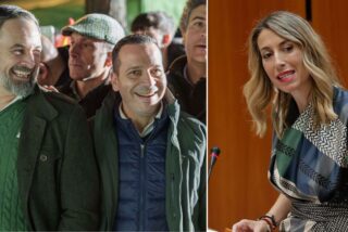 Santiago Abascal, &Oacute;scar Fernández y Mar&iacute;a Guardiola