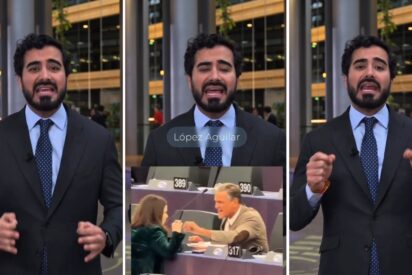 Alvise estalla tras ser expulsado del Parlamento Europeo por exponer las malas formas de un socialista a una trabajadora