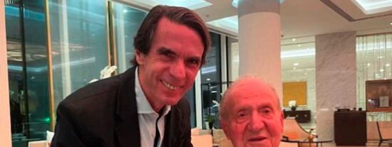 Aznar comparte foto con Juan Carlos I y Herrera revela su buen estado de salud
