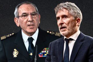 Jos&eacute; &Aacute;ngel Gonz&aacute;lez, exdirector adjunto operativo (DAO) y Fernando Grande-Marlaska, ministro del Interior