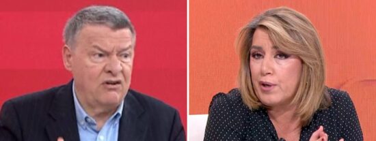 Jordi Sevilla y Susana D&iacute;az en 'Espejo P&uacute;blico' (Antena 3)