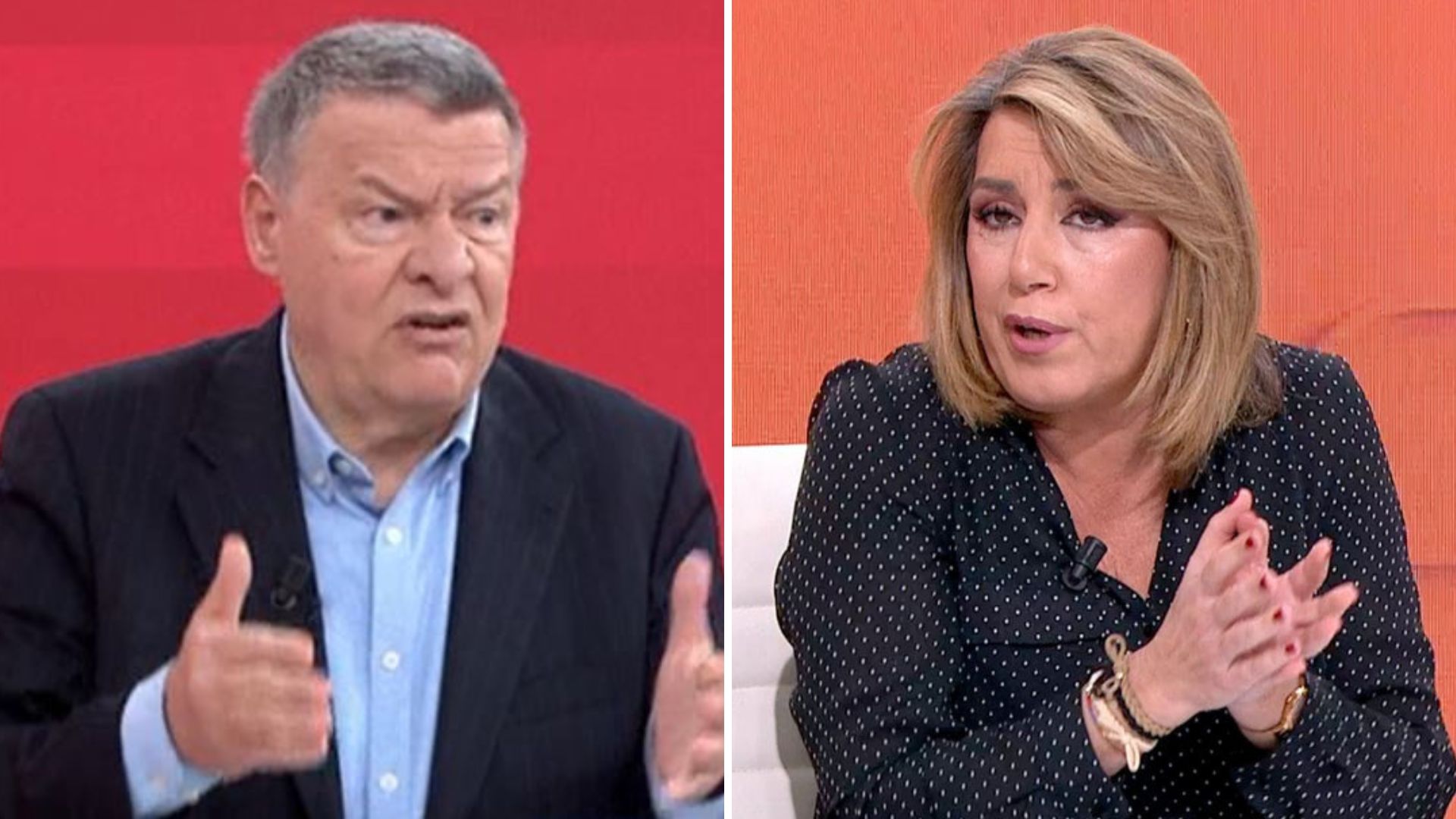 Jordi Sevilla y Susana D&iacute;az en 'Espejo P&uacute;blico' (Antena 3)