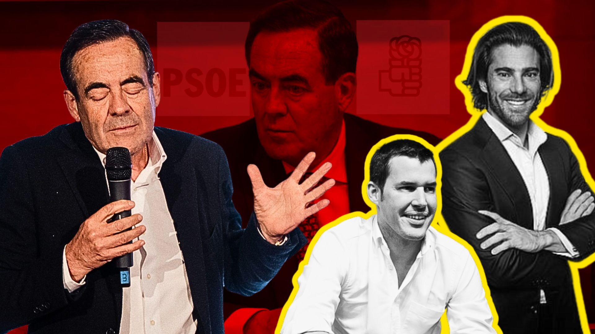 José Bono, Juan Segovia y el empresario Dimas de Andrés