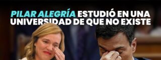 Pilar Alegr&iacute;a estudi&oacute; en una universidad que no existe