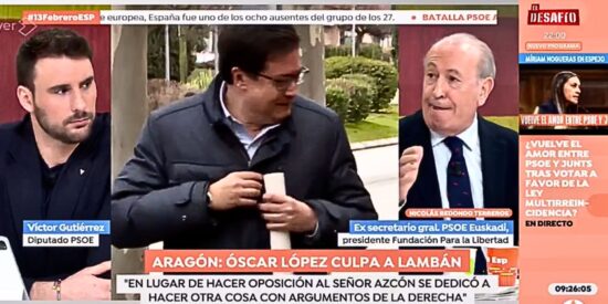 Nicol&aacute;s Redondo dur&iacute;simo contra &Oacute;scar L&oacute;pez por su ataque a Javier Lamb&aacute;n: &laquo;Inmoralidad absoluta&raquo;