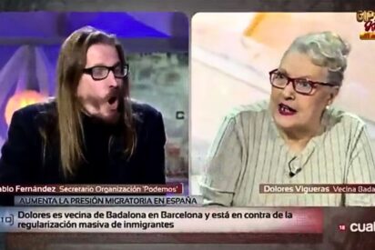 Una vecina de Badalona humilla en directo al podemita Pablo Fern&aacute;ndez: &laquo;En Zaragoza, &iexcl;toma, menos cero!&raquo;