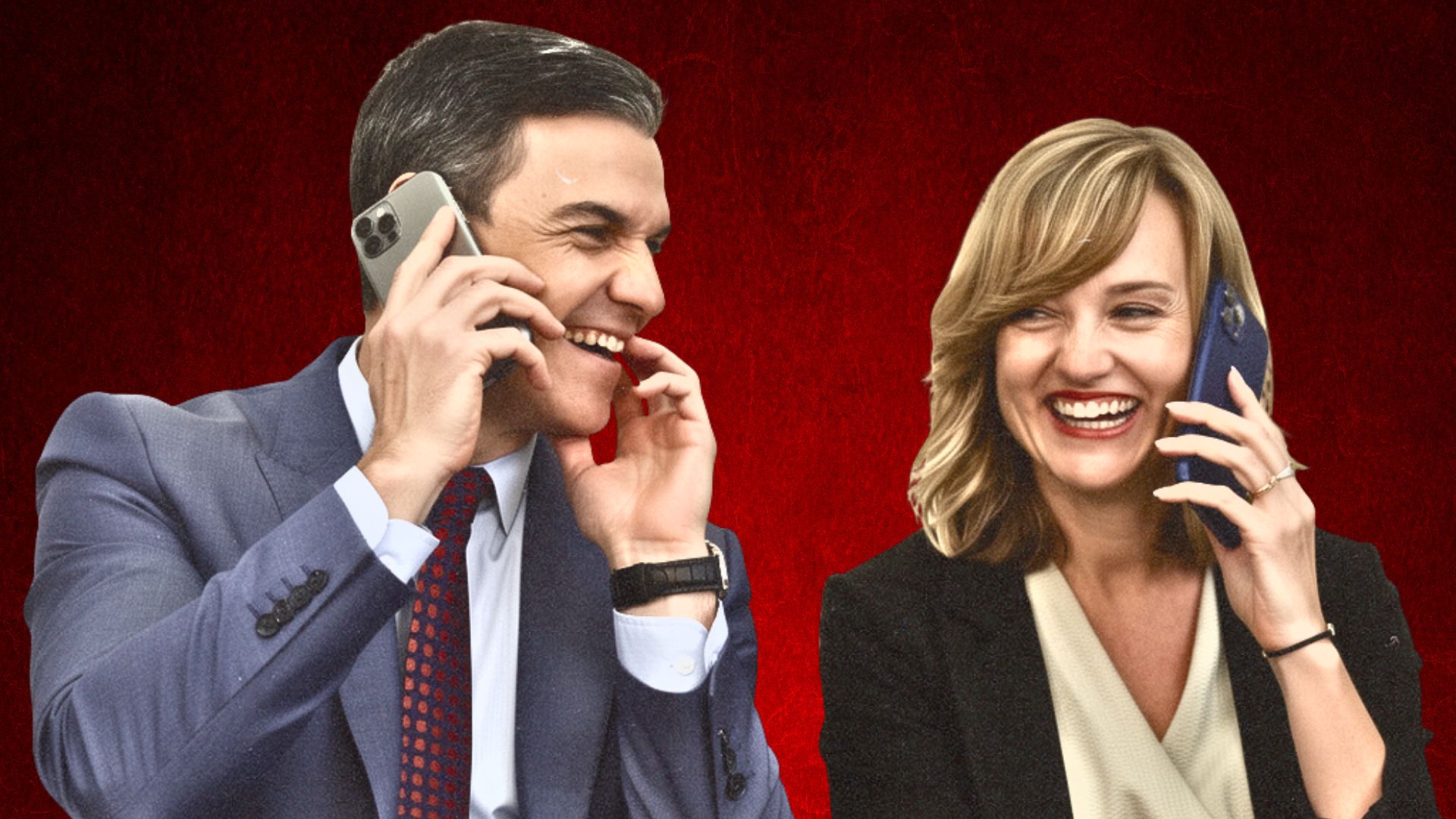 Pedro S&aacute;nchez y Pilar Alegr&iacute;a, imagen generada por IA