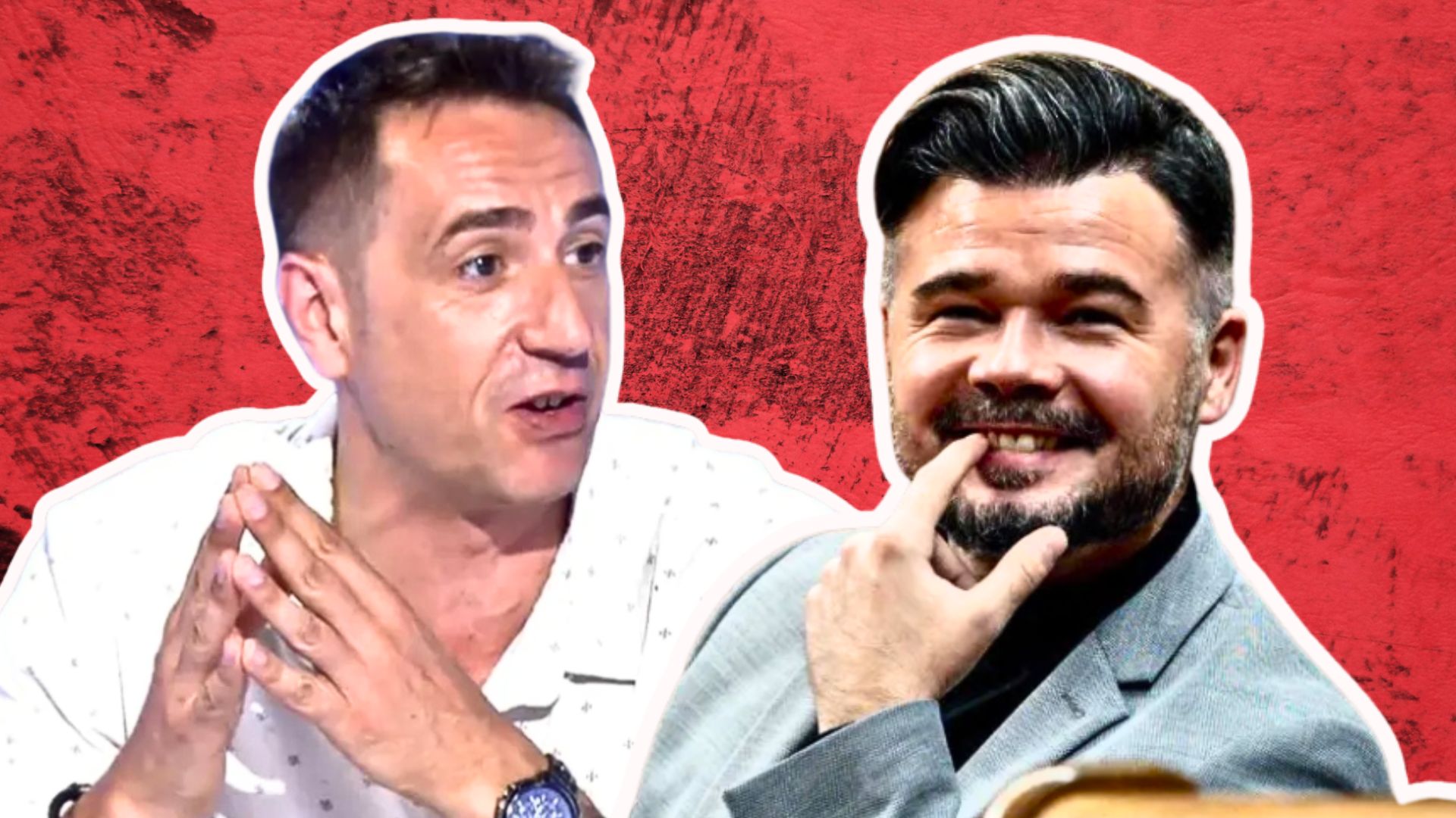 Emilio Delgado (M&aacute;s Madrid) y Gabriel Rufi&aacute;n (ERC)