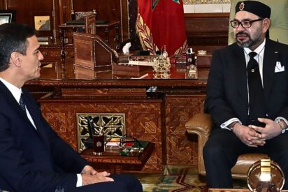 Pedro S&aacute;nchez y Mohamed VI de Marruecos