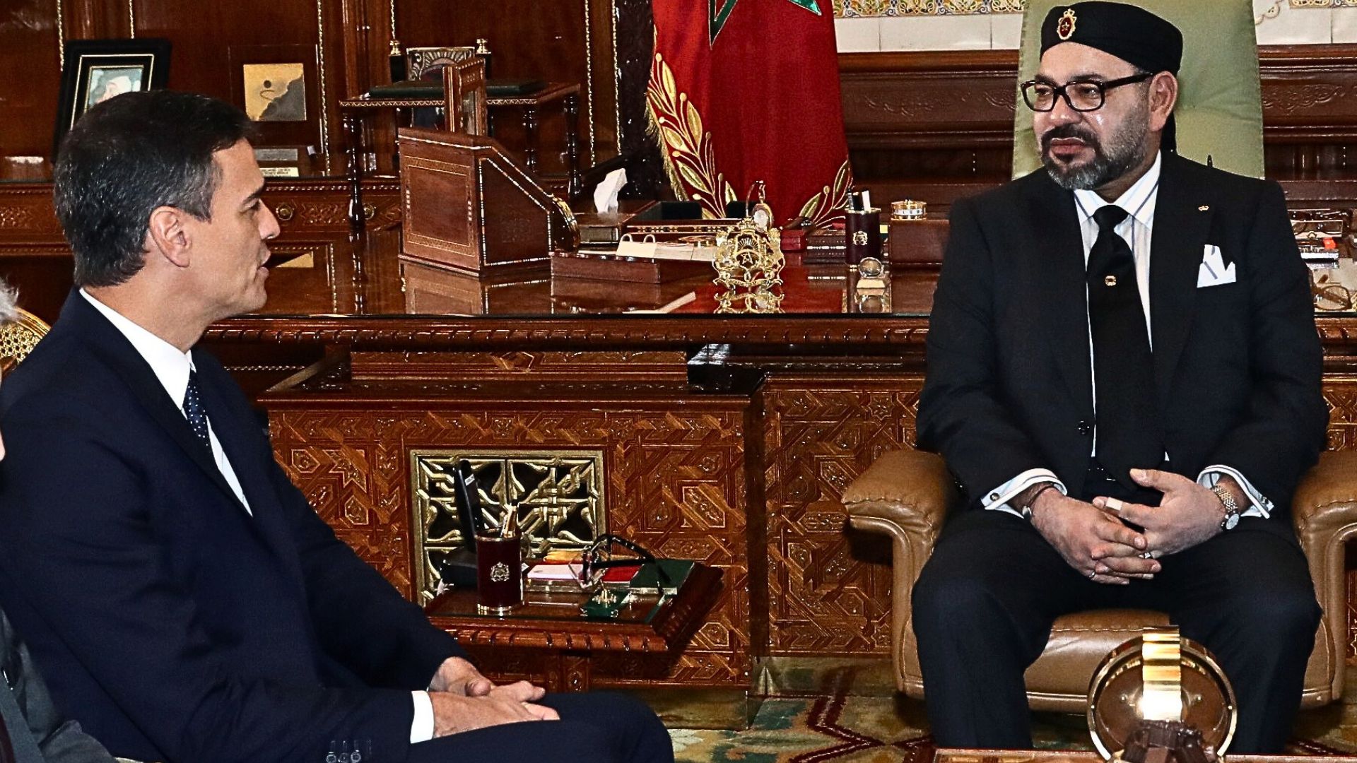 Pedro S&aacute;nchez y Mohamed VI de Marruecos