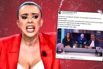 Lluvia de palos a Sarah Santaolalla por victimizarse: &iexcl;Se ofende por &lsquo;tetona&rsquo; y no por &lsquo;tonta&rsquo;!