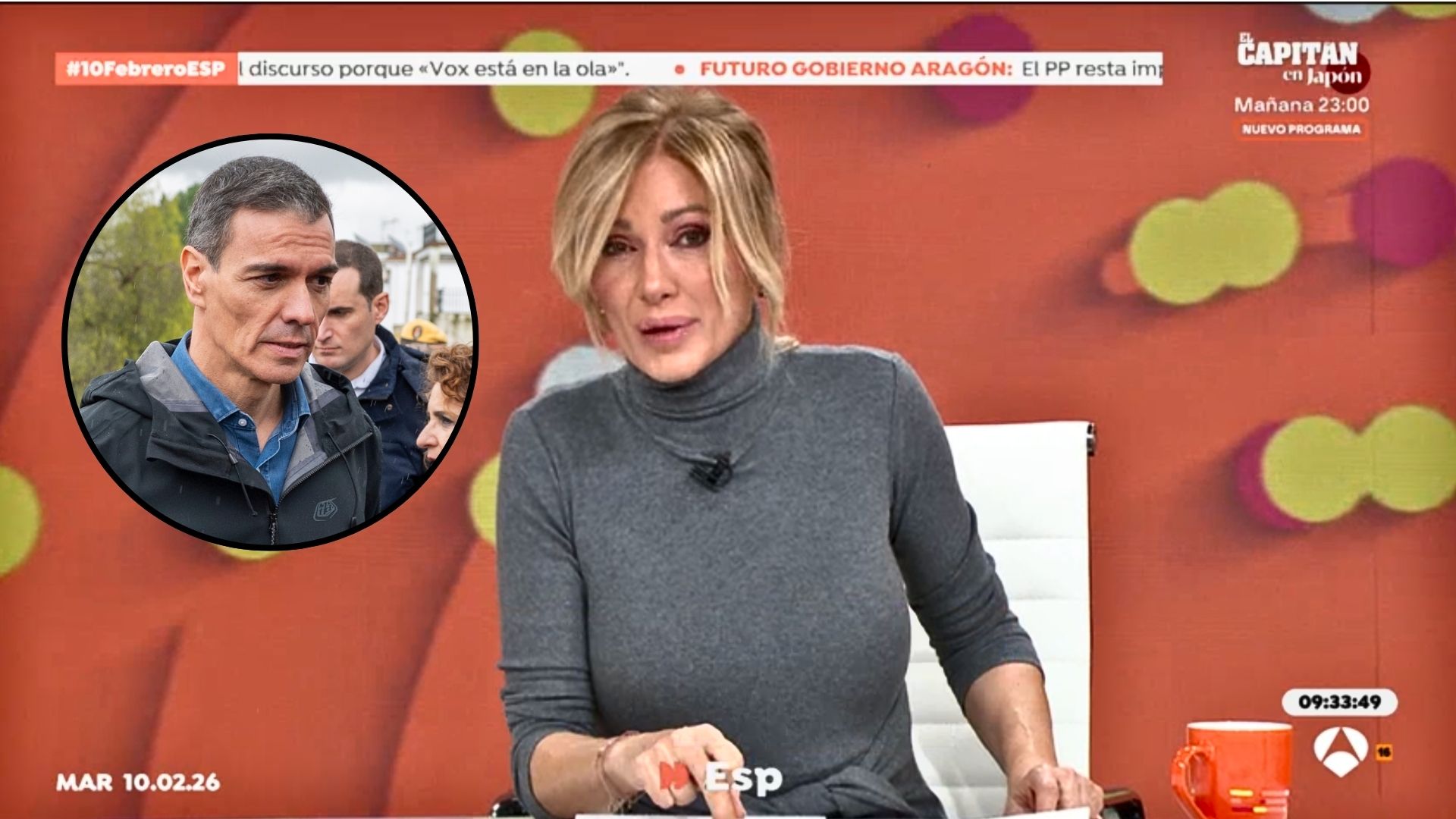 Susanna Griso en 'Espejo P&uacute;blico' (Antena 3) 