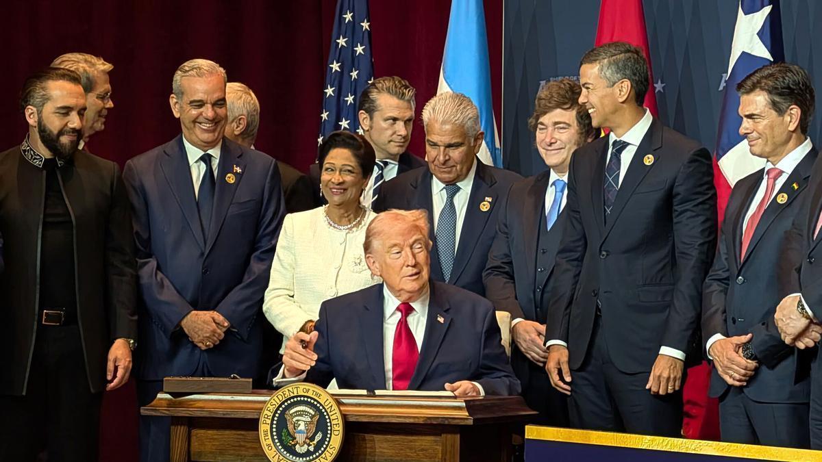 Trump impulsa el &ldquo;Escudo de las Am&eacute;ricas&rdquo;, una coalici&oacute;n militar de 17 pa&iacute;ses contra el narcotr&aacute;fico