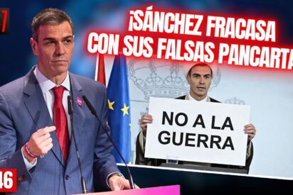 S&aacute;nchez fracasa al usar las pancartas del &laquo;No a la guerra&raquo; y el 8M para tapar su apestosa corrupci&oacute;n