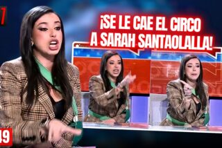 El mayor esperpento de Sarah Santaolalla: &iexcl;llora y huye del plat&oacute; porque le desmontan su circo!
