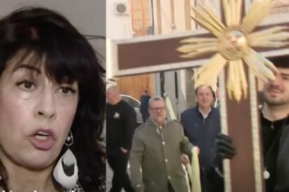 Ana Redondo y la cofrad&iacute;a de Sagunto.