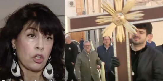 Ana Redondo y la cofrad&iacute;a de Sagunto.