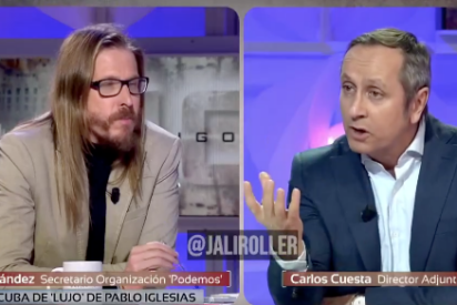 Carlos Cuesta deja en rid&iacute;culo al quiosquero de Podemos por el apoyo de los morados a la dictadura cubana