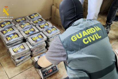 Droga decomisada por la Guardia Civil