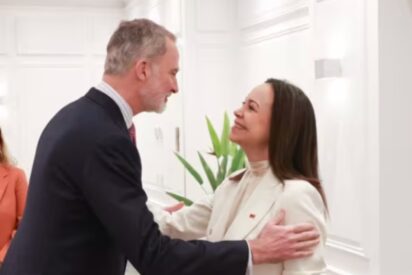 El Rey Felipe VI con María Corina