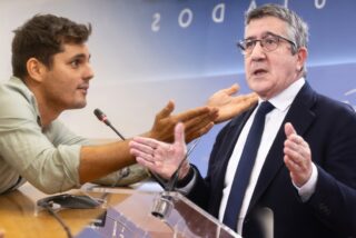 El periodista Vito Quiles vs Patxi López (PSOE)