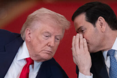El presidente de EEUU Donald Trump y el secretario de Estado de EEUU Marco Rubio